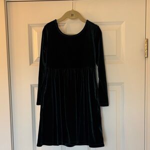 Old Navy Velvet Kids Dress - Dark Green
